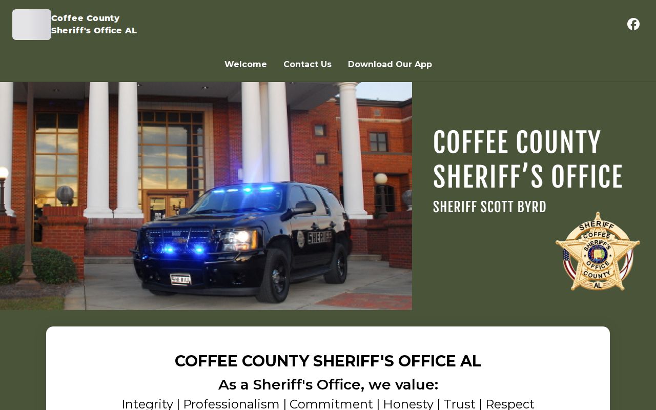 Coffee County warrant search contact information from the Sheriff's Office